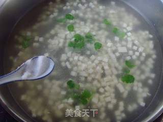 荠菜豆腐羹的做法步骤:5