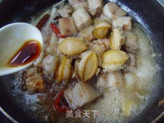 浓香四溢,无比美味---五花烧鲍鱼仔的做法步骤:7