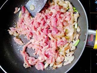家常菜之——香菜豆仁炒肉丝的做法步骤:8