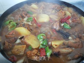 大盘鸡的做法步骤:13