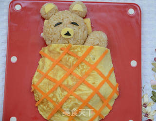萌版小熊炒饭的做法步骤：10