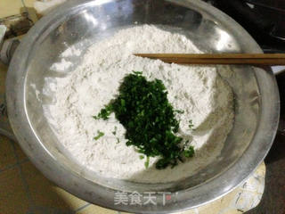 荞麦香芹饼的做法步骤:2