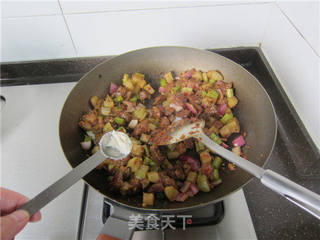 榨菜牛肉丁的做法步骤:7