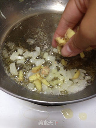 白巧克力酱虾仁花菜泥的做法步骤:5