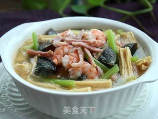 三鲜腐竹的做法步骤:9