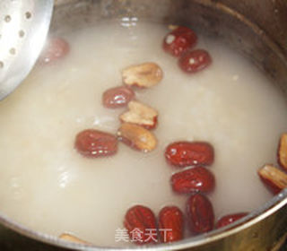 红枣麦片枸杞粥的做法步骤:6