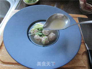 醋椒丸子汤的做法步骤:13