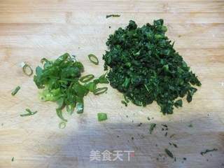 芹菜叶玉米面鸡蛋饼的做法步骤:4