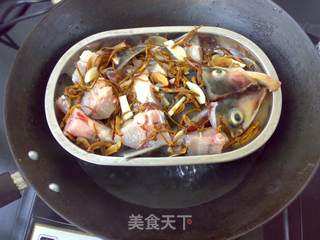 虫草蒸鳙鱼头的做法步骤：6