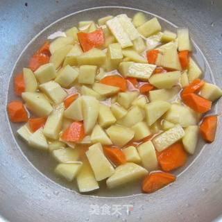 咖哩牛肉饭的做法步骤:5