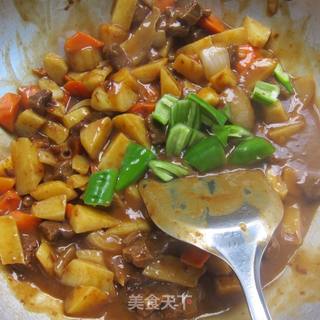 咖哩牛肉饭的做法步骤:8
