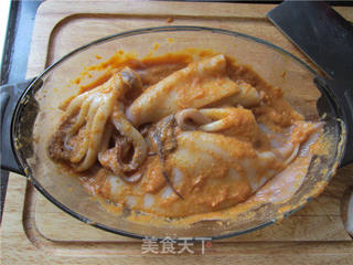 韩风煎烤鱿鱼的做法步骤:3