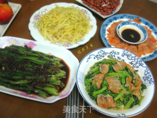 豆豉油麦菜的做法步骤:5