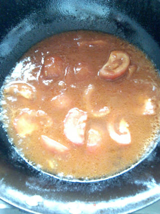 【孕妈夏日开胃菜】——————番茄烩肉片的做法步骤：6