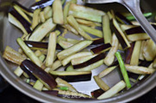 茄子炒豆角的做法步骤:5