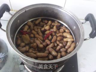盐水花生的做法步骤:5