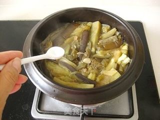 超级下饭菜----咸鱼茄子煲（免炸版）的做法步骤：16