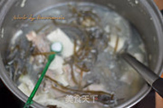 海带豆腐羊排汤的做法步骤:6