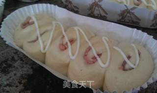 培根奶酪哈司面包的做法步骤:6