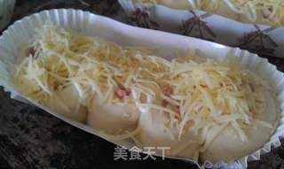 培根奶酪哈司面包的做法步骤:7
