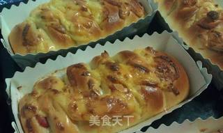培根奶酪哈司面包的做法步骤:8