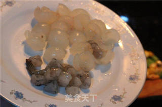 桂圆虾仁玉米粒的做法步骤:4