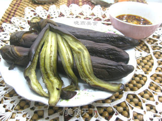 茄子佐蒜汁的做法步骤:4