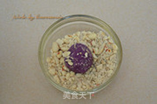 果仁紫薯饼的做法步骤：10