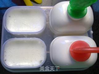 山药绿豆冰棒的做法步骤:7