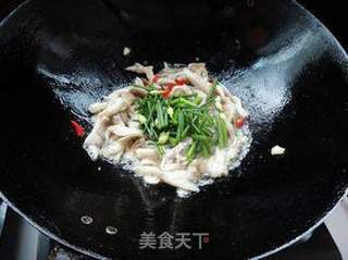 韭菜花炒平菇的做法步骤:7