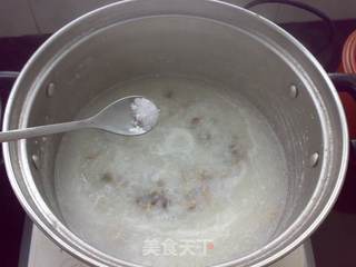 奶香海参肉丝粥的做法步骤:9
