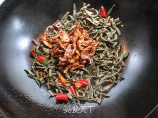 肉丝干豆角的做法步骤:9