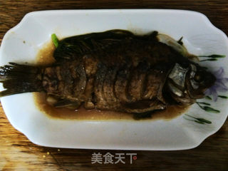 葱香鲫鱼的做法步骤:9