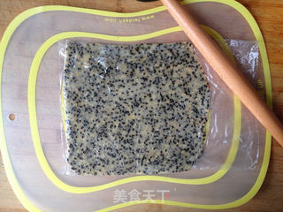 童趣咸香芝麻饼干的做法步骤:6