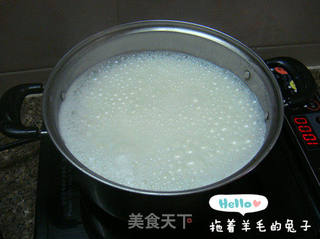 【羊毛兔出品。】淡抹茶奶冻的做法步骤:4
