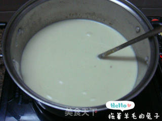 【羊毛兔出品。】淡抹茶奶冻的做法步骤:6