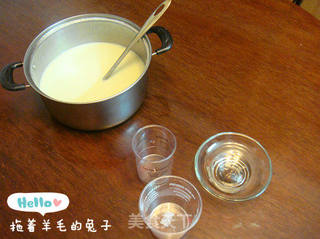 【羊毛兔出品。】淡抹茶奶冻的做法步骤:8