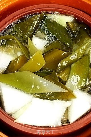 裙带冬瓜大骨汤的做法步骤:8
