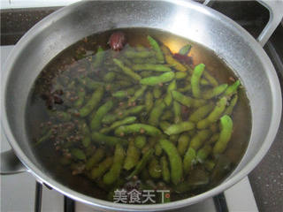 碧绿五香毛豆的做法步骤:4