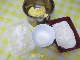 酥脆曲奇的做法步骤：1