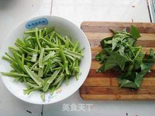 剁椒炒空心菜的做法步骤:2