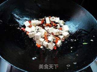 酱菜肉末豆腐的做法步骤:6
