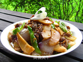 蚝油牛肉杏鲍菇的做法步骤:13