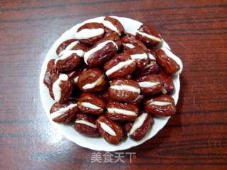 女士养颜护容补血的甜蜜小点心———红枣糯米心太软的做法步骤:8