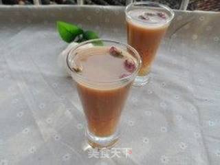 玫瑰花西米奶茶的做法步骤:9