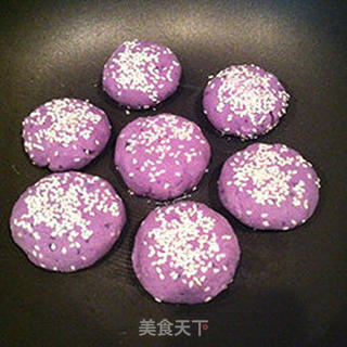 健康小点——软糯紫薯饼的做法步骤:9