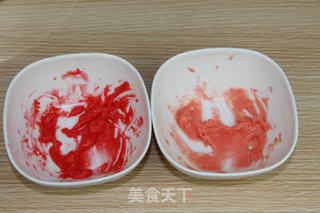 彩绘爱心蛋糕卷——七夕,送给爱人和孩子的礼物!的做法步骤:14