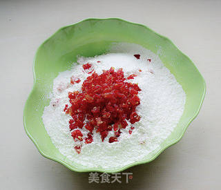 香草圣女果粒蛋糕的做法步骤:4