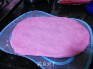 紫苋菜五彩豆长棍面包的做法步骤:5