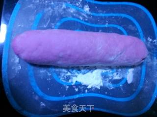紫苋菜五彩豆长棍面包的做法步骤：7